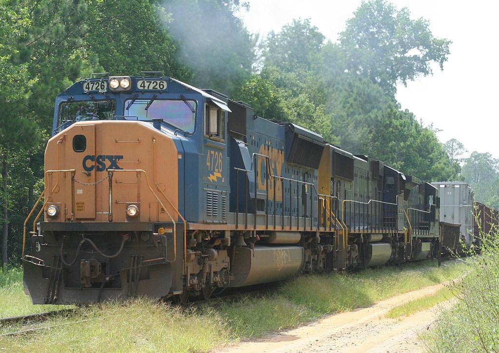 CSX 4726 leads Waycross bound freight